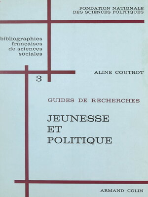 cover image of Jeunesse et politique